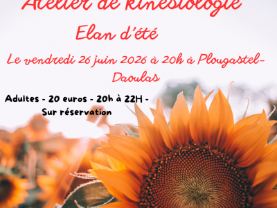 Atelier de kinésiologie – Elan d&rsquo;été